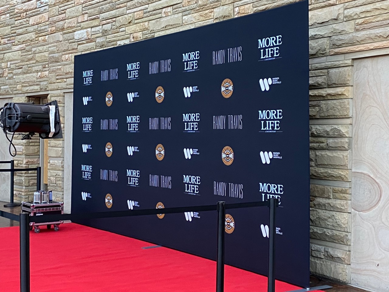 Step and Repeat Banner at Award Show