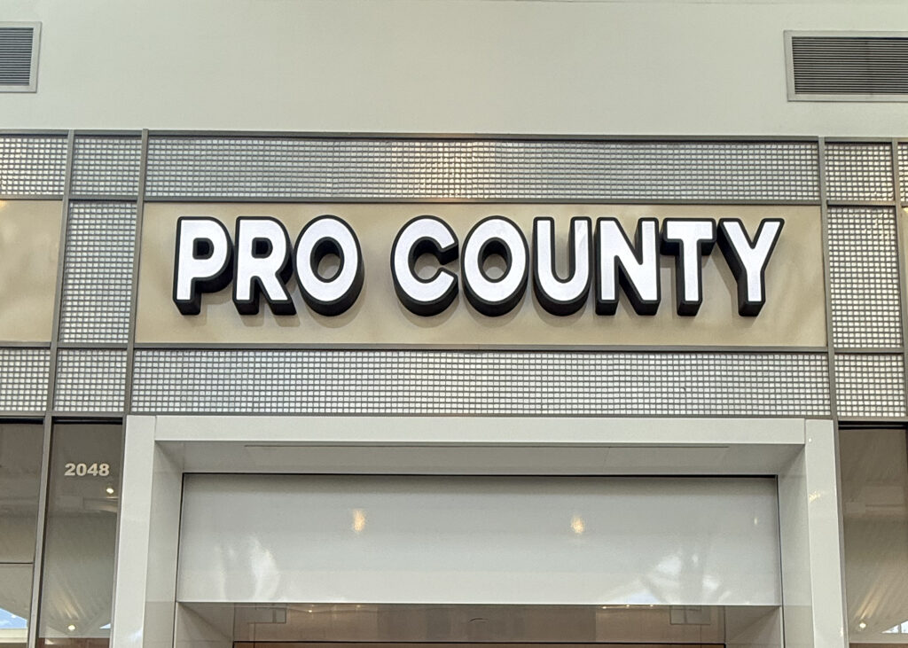 channel letter sign front lit valencia, CA