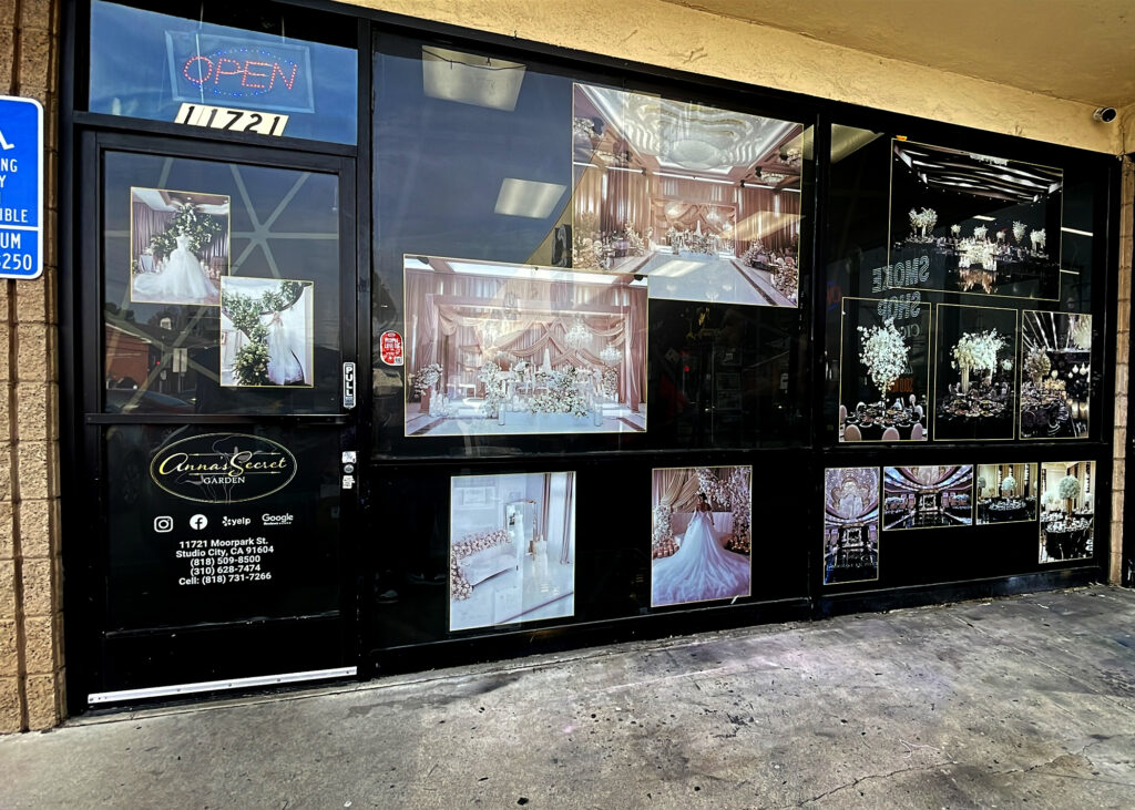 window graphics installed by a professional sign company in los angeles california