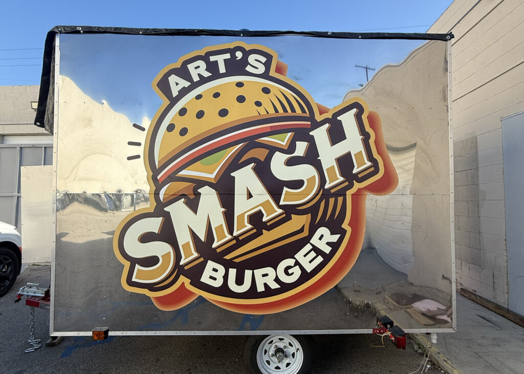 full color graphic on food truck