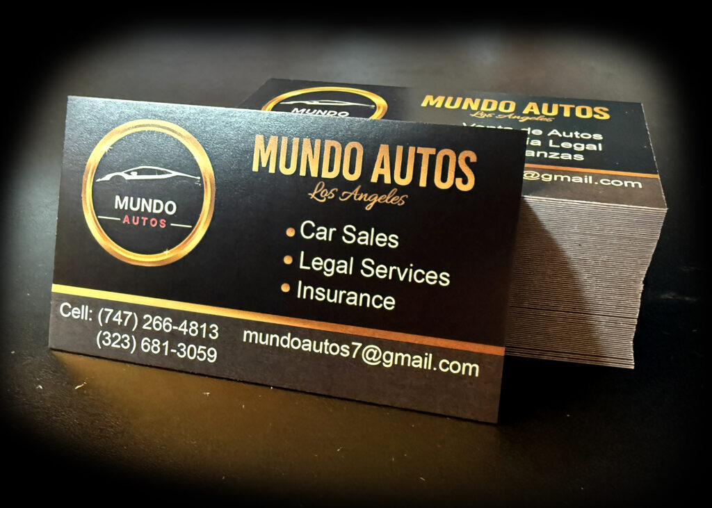 los angeles sign company prints quallity business cards